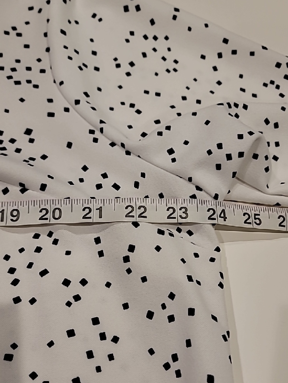 Mellowday Women's White V-Neck Printed Blouse Zipper Back 1X - Picture 11 of 12